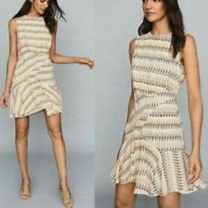 NWT Reiss Andrina Spot Ruffle Dress sz 8